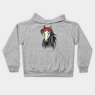 Horse Bandana Horse Rider Girls Women Kids Hoodie